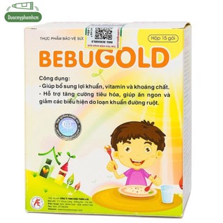 Cốm vi sinh Bebugold - Hỗ trợ tăng cường tiêu hóa, giúp ăn ngon, hấp thu tốt (Hộp 15 gói)