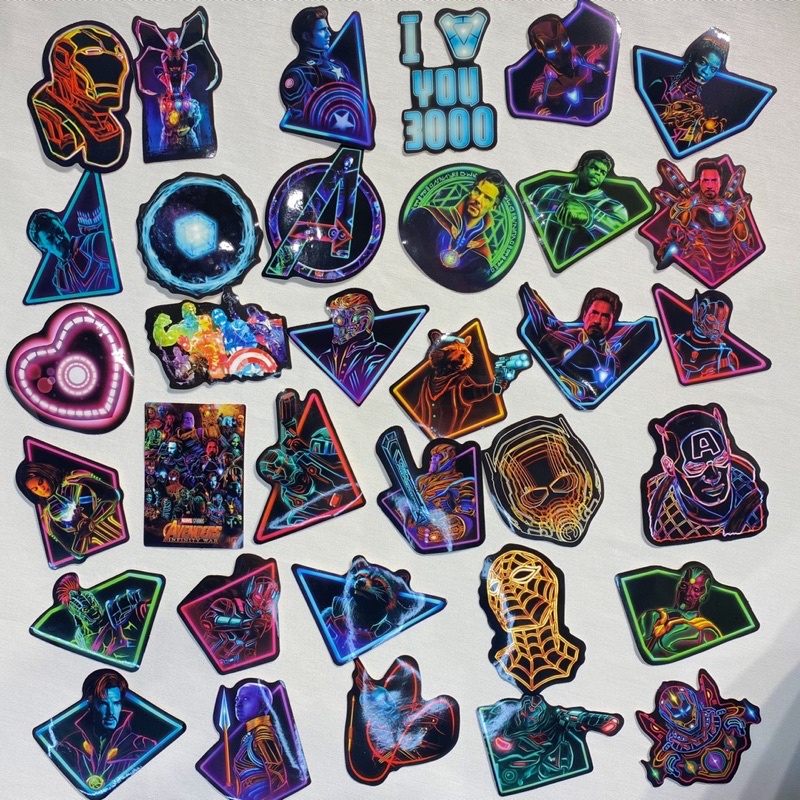 Sticker mũ bảo hiểm chống nước hình siêu anh hùng