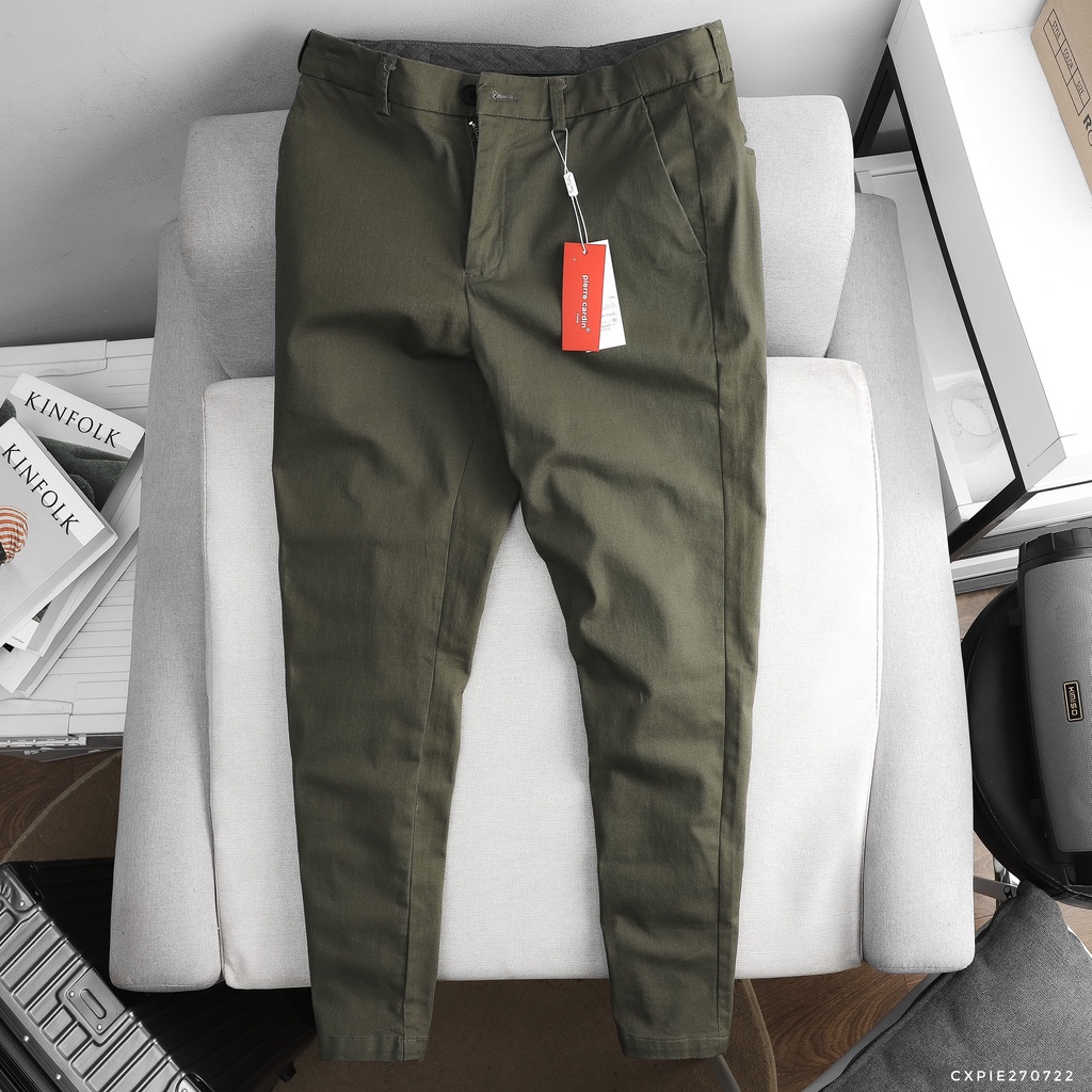 Quần Kaki Dài Nam PCD Cạp Chun Ẩn Form Slim Fit,Chất Vải Kaki Cotton Co Giãn