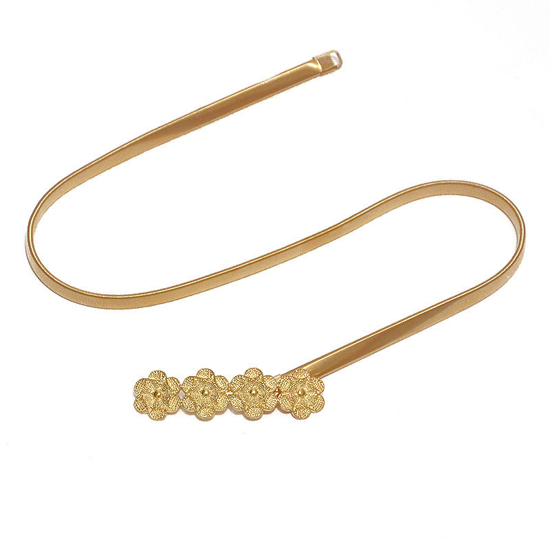 Thắt lưng phối khóa hình lá / hoa phong cách thanh lịch dành cho nữ