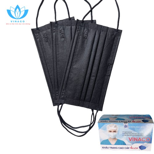 Khẩu trang y tế VINACO - 4 lớp, 50 chiếc, công nhận của bộ y tế | BigBuy360 - bigbuy360.vn