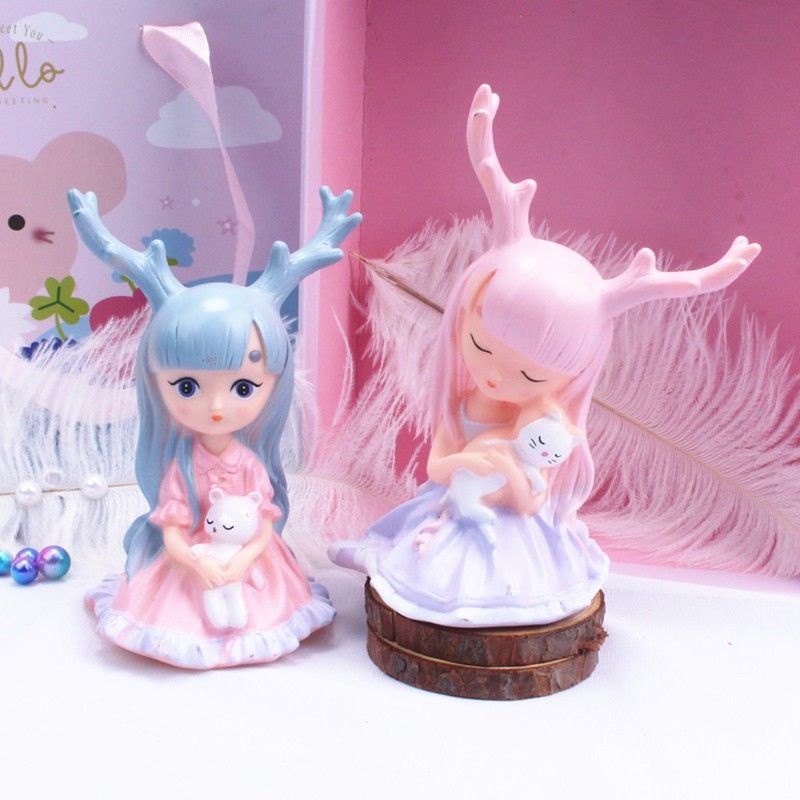 Búp Bê Công Chúa Trang Trí Bánh Kem Dễ Thương