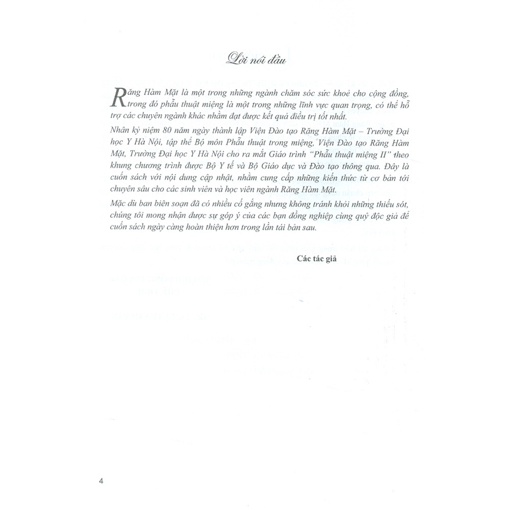 Sách - Phẫu Thuật Miệng II