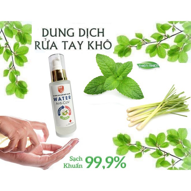 NƯỚC RỮA TAY KHÔ KHÁNG KHUẪN 99,9 PHÒNG TRỪ DỊCH BỆNH - DUNG TÍCH 30 ML | BigBuy360 - bigbuy360.vn