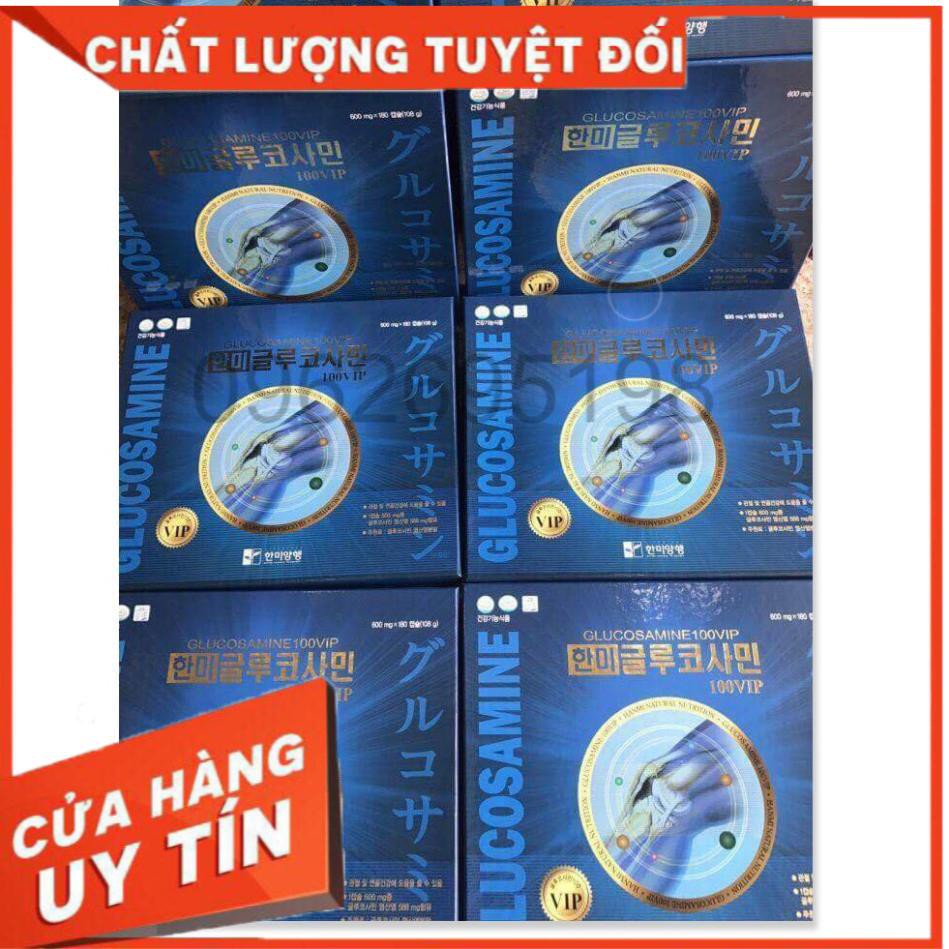 Viên uống hỗ trợ  xương khớp HANMI Hàn Quốc hộp 180 viên - 600mg (GLUCOSAMINE 100 VIP)