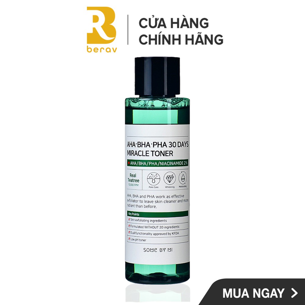 Bộ 3 Giảm Mụn "Thần Kỳ" SOME BY MI AHA-BHA-PHA 30 Days Miracle (TONER+SERUM+CREAM) | BigBuy360 - bigbuy360.vn
