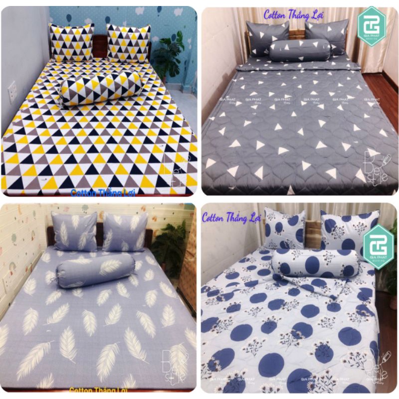 Ga lẻ 1m6 x 2m cotton Thắng Lợi ( không áo gối )