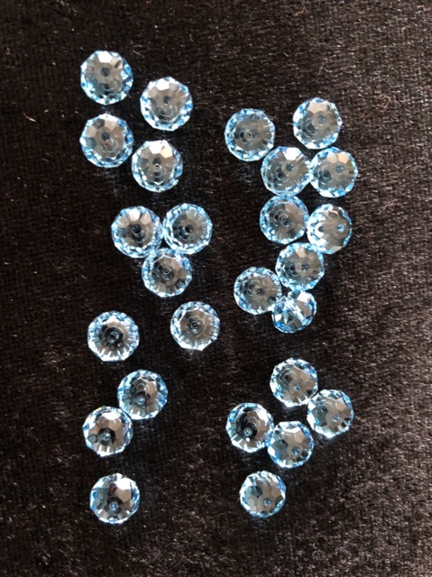 Combo 20 Hạt Pha Lê Áo Bánh Cam 6ly