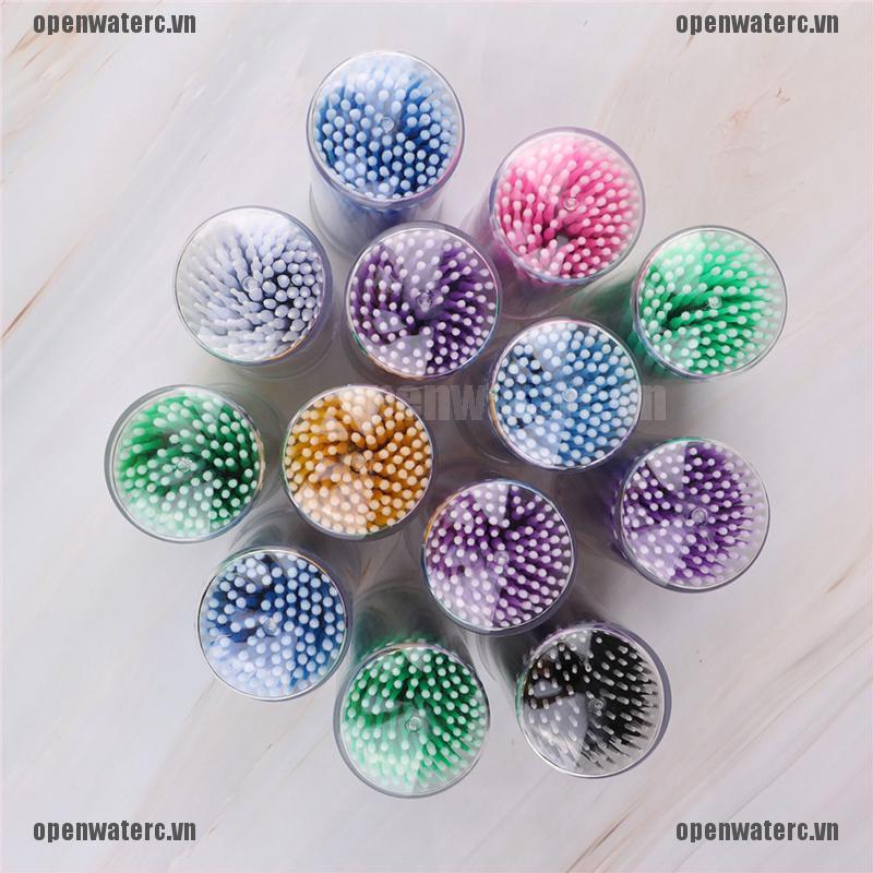 [Hàng mới về] Bộ 100 tăm bông 13 màu dùng nối mi chuyên dụng