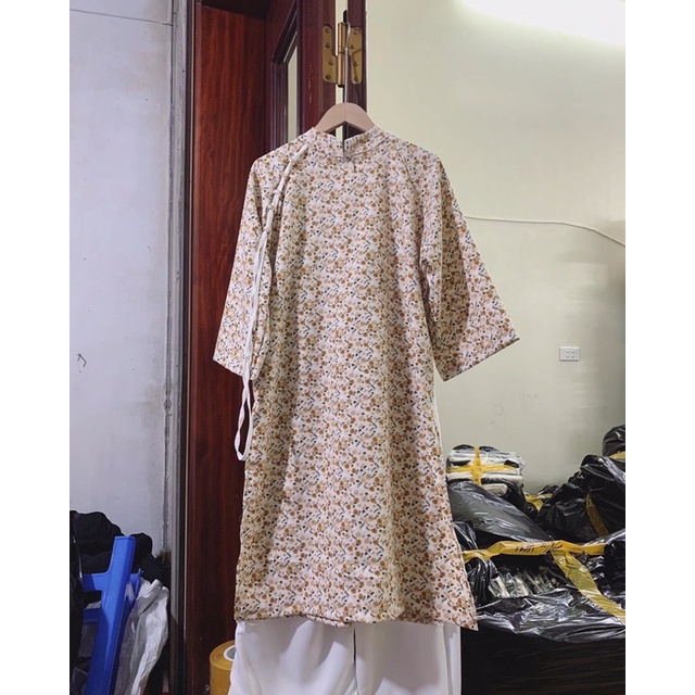 Áo Dài Hoa Nhí Kèm Quần