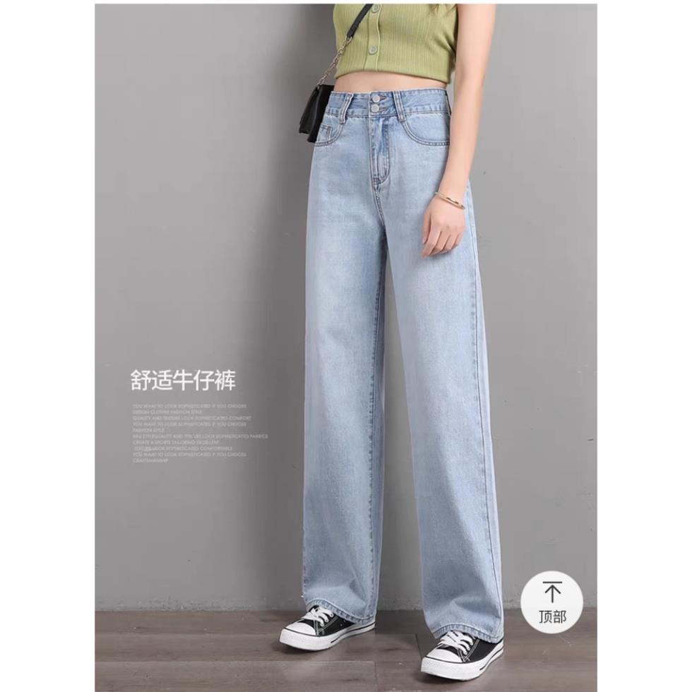 Quần jean bò ống rộng suông nữ cạp cao đẹp hot năm 2022 HoHaJean22 | BigBuy360 - bigbuy360.vn