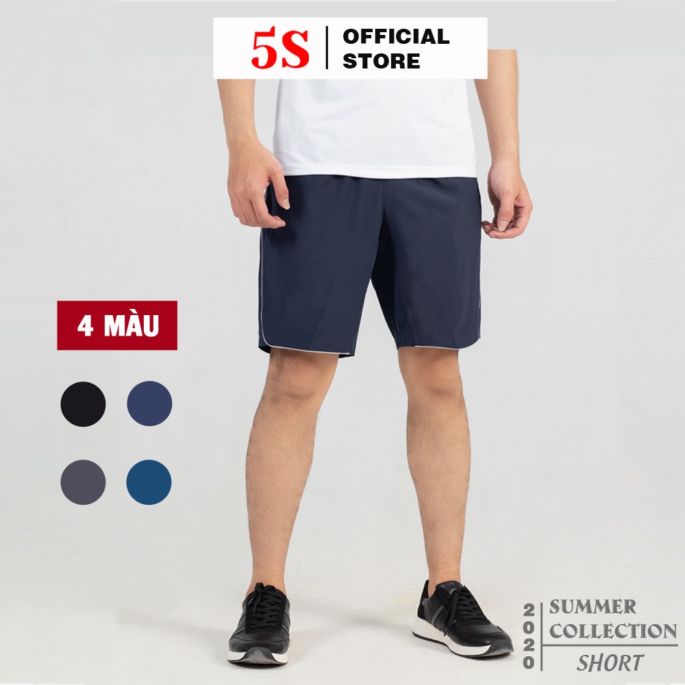 Quần Short Nam 5S (4 màu), Vải Gió Cao Cấp, Mặt Vải Mềm Mịn, Co Giãn Tốt, Thiết Kế Bo Đẹp (QSG001S1-N1)