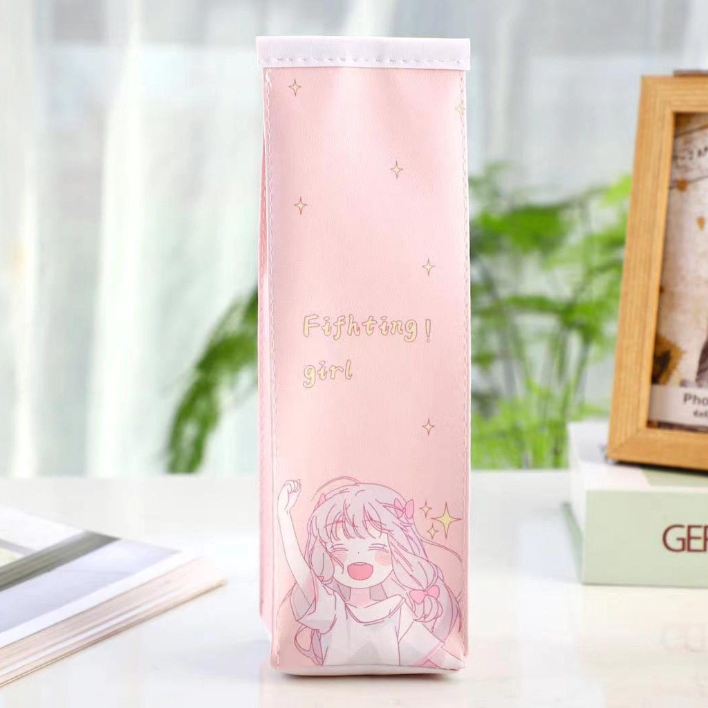 Túi Đựng Bút Hình Hộp Sữa Thiết Kế Đơn Giản Dễ Thương Cho Nữ