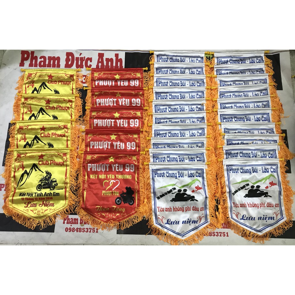 COMBO CỜ - LOGO XƯỞNG IN PHƯỢT HỖ TRỢ