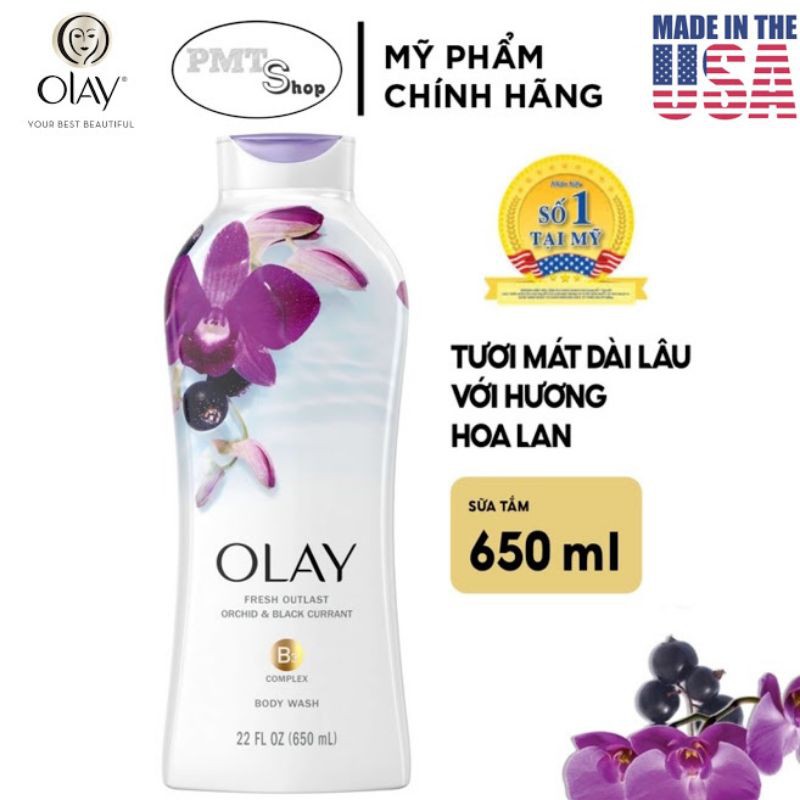 {Cam Kết Chính Hãng} Sữa Tắm OLAY Mỹ Các Mùi 650ml-22 fl oz