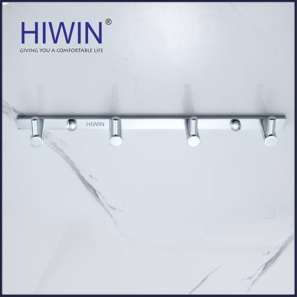 Móc treo quần áo tiện lợi 4 móc chất liệu đồng mạ crom mặt gương HIWIN Y-6302-4