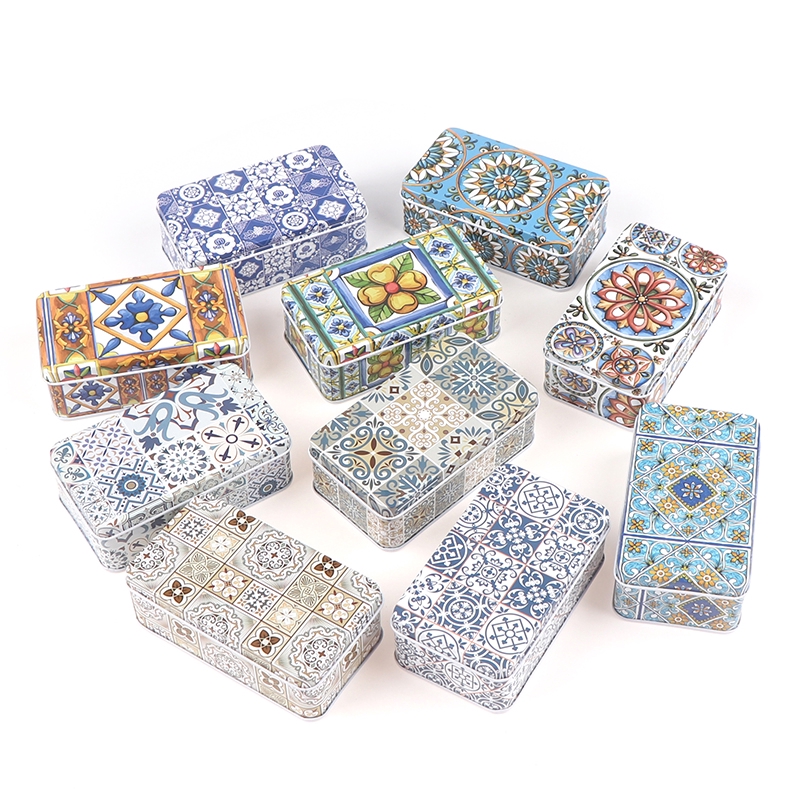 Hộp Thiếc Đựng Trang Sức Hình Chữ Nhật 11.5 * 6.5 * 4Cm