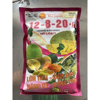 Phân bón lá 12-8-20+ fe- lớn trái cơm dày, nặng kí bóng trái