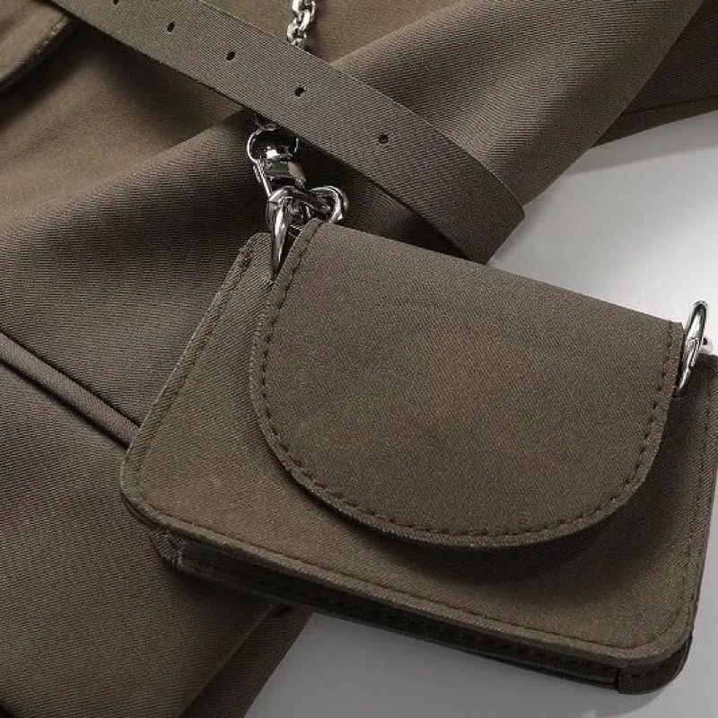 Áo Blazer | Áo khoác Blazer thắt eo kèm đai lưng và túi xách nhỏ