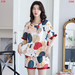 Bộ cotton nữ 💐FREE SHIP💐 Đồ bộ cotton viền đỏ trẻ trung - Micha A38 [đồ bộ nữ]