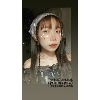 bandana hoa cúc trong suốt