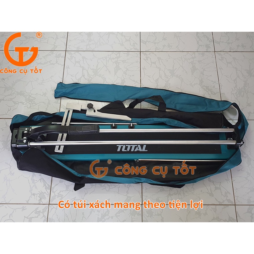 Bàn cắt gạch đẩy tay 800mm cho gạch dày 14mm Total THT578004 kèm túi và lưỡi cắt