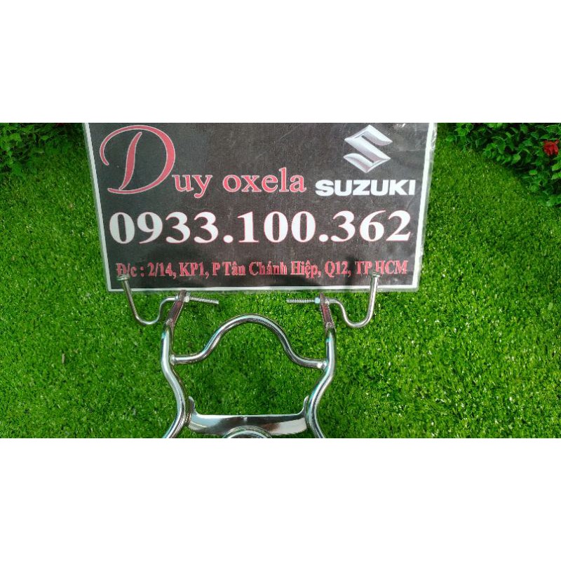 Baga Giữa Suzuki Axelo Xbike -Inox 10ly -Loại đặt biệt - có sẵn 2 móc + ốc inox 304