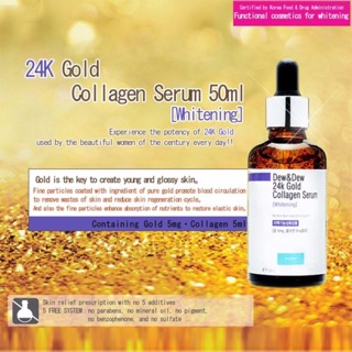 Tinh Chất Serum Làm Trắng Da 24k_Gold_Collagen_Serum_Whitening - Dew&Dew 50ml