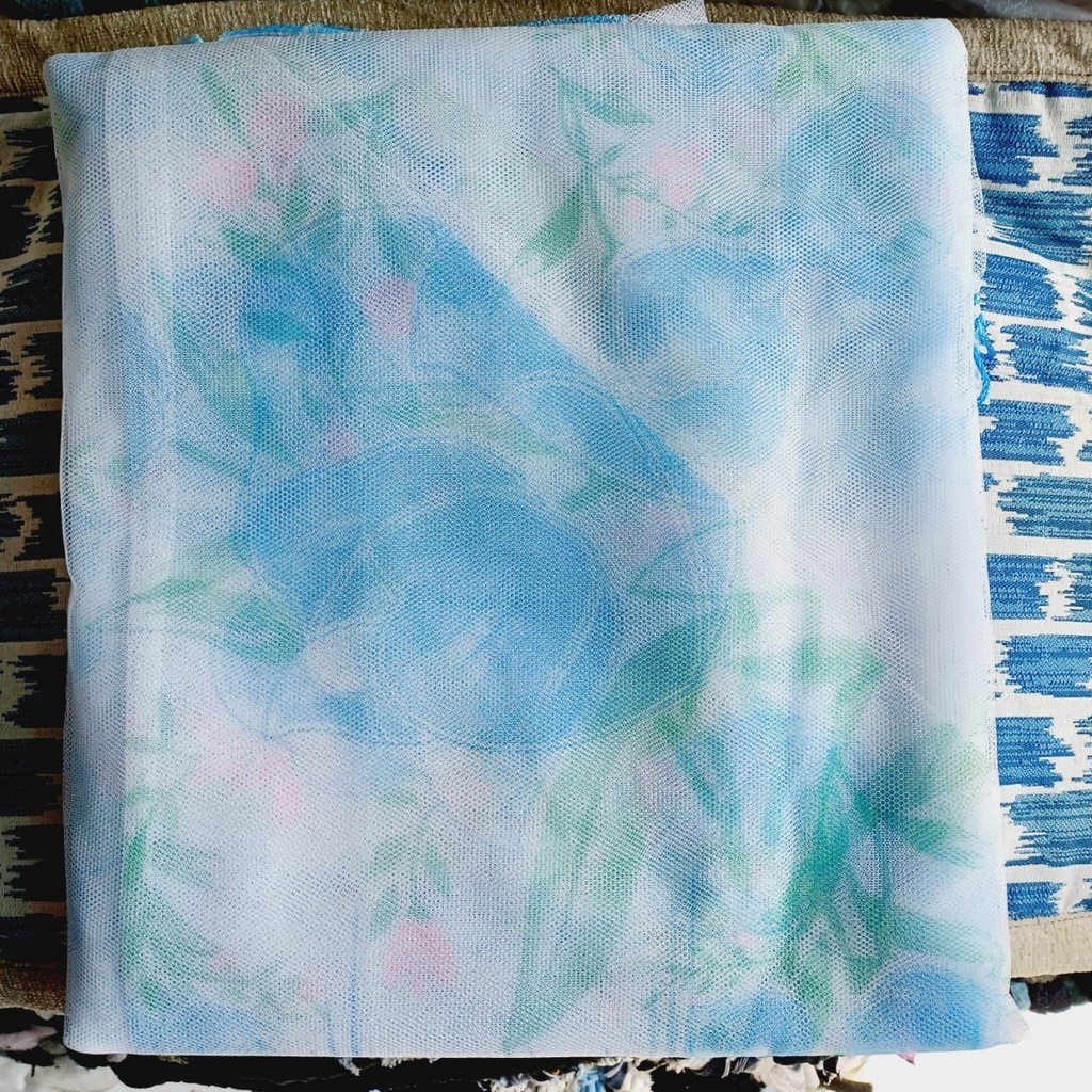 Mùng Tuyn In Bông Đẹp 3MX2M, 1M6x2M, 1M8 x2M2, 1M2x2M