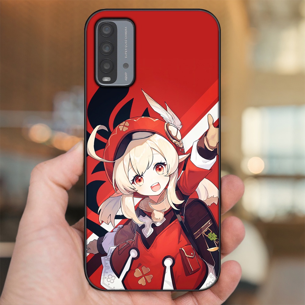 Ốp lưng Xiaomi Redmi 9T viền đen in hình Klee Genshin Impact