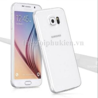 Ốp lưng dẻo silicon siêu mỏng samsung s6 trong suốt.