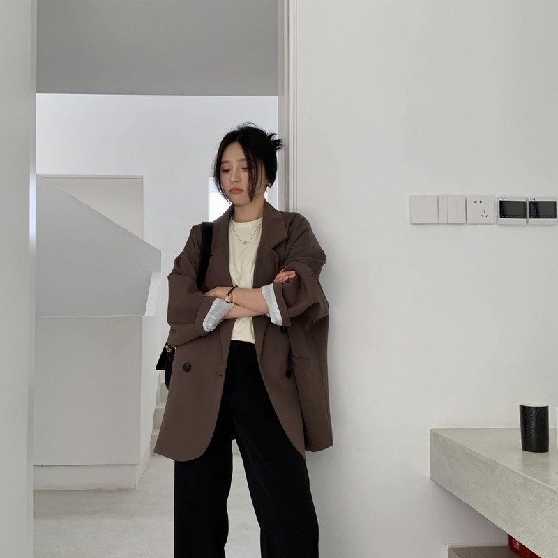 Áo khoác nữ tay dài thời trang thanh lịch