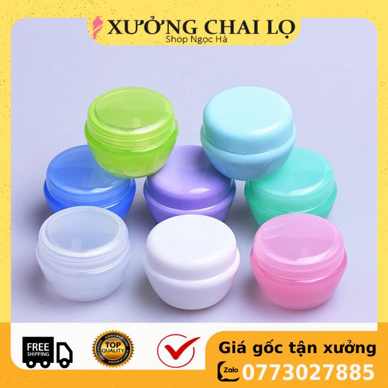 Hủ Đựng Kem ❤ Hũ nhựa đựng kem Face 20g , Hũ Nấm chiết mỹ phẩm , phụ kiện du lịch