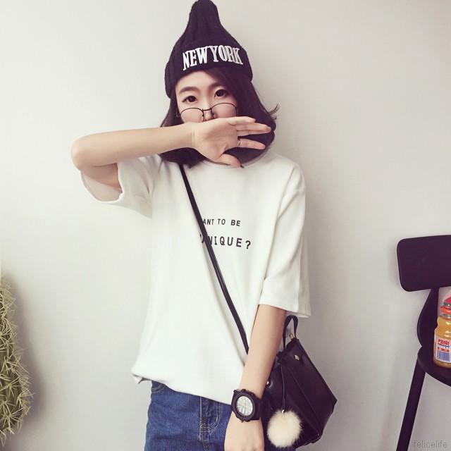 FREESHIP ĐƠN 99K_ Áo thun nữ tay ngắn in chữ trẻ trung thời trang Hàn Quốc