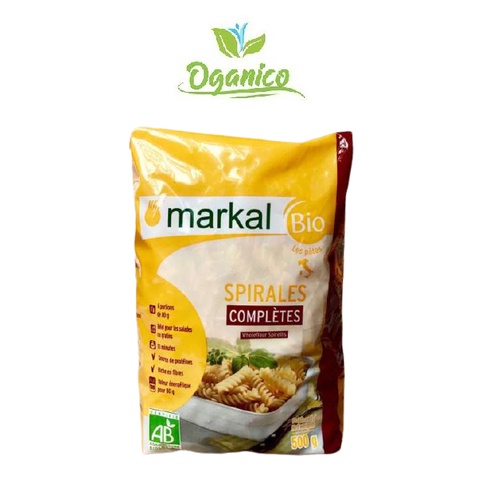 Mì Hữu Cơ Xoắn Lứt Pháp Markal 500 gr