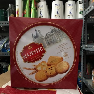 Combo 4 hộp Bánh quy bơ sắt Majestic