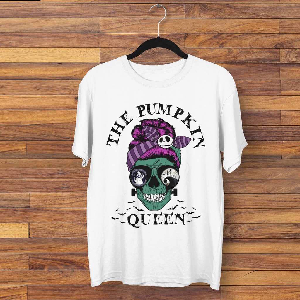 ÁO THUN The Pumpkin Queen Funny Halloween UNISEX NAM NỮ THỜI TRANG AOMI PHONG CÁCH HÀN QUỐC TAY NGẮN TAY LỠ CÓ SẴN