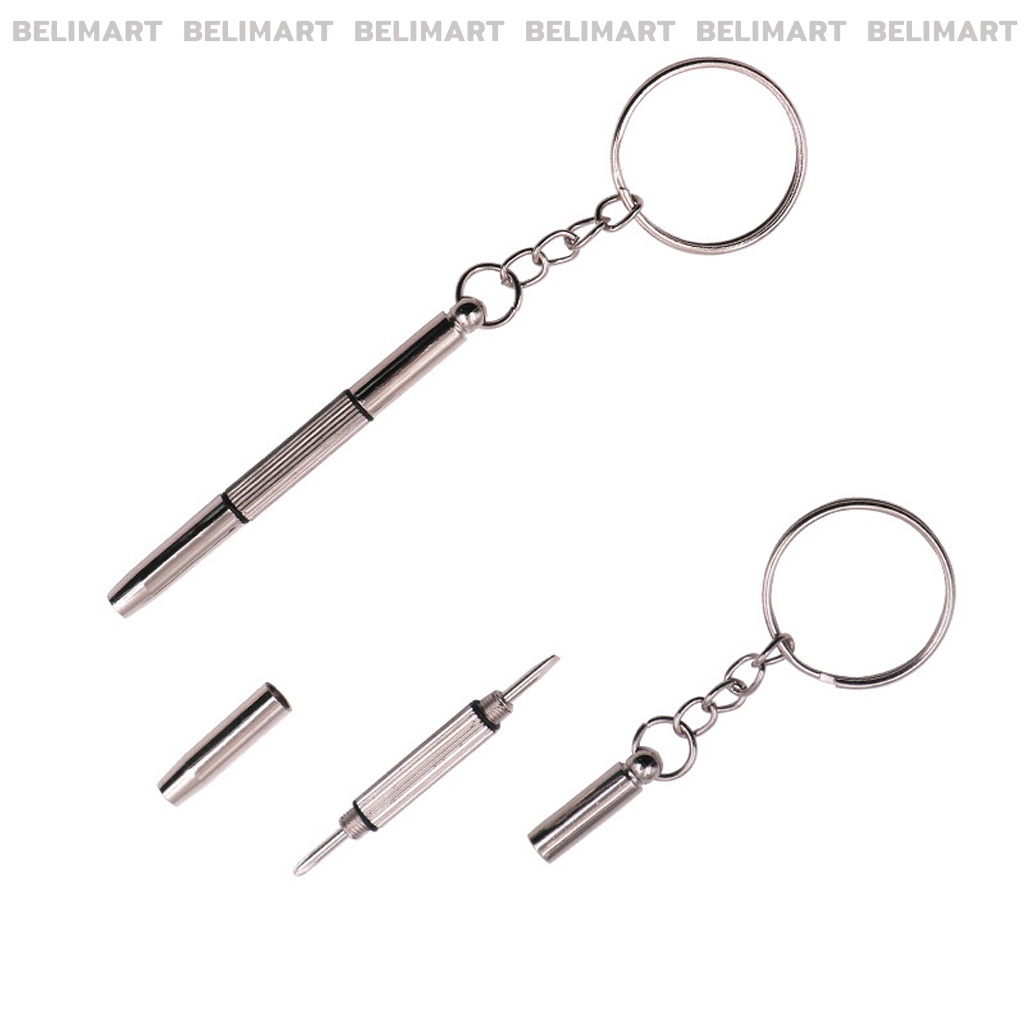 Tua vít đa năng 3 trong 1 sửa mắt kính, đồng hồ, điện thoại, máy tính, đồ gia dụng tích hợp móc khóa Beli BL025