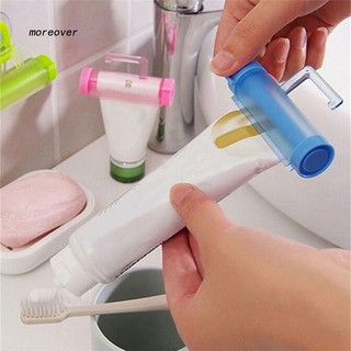 MORE☼Useful Plastic Rolling Tube Squeezer Toothpaste Easy Dispenser Bathroom Holder