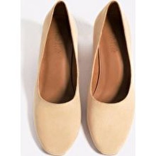Giày da lộn đế vuông Zara