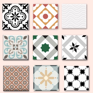 Decal gạch bông dán bếp - Decan bếp phong cách cổ điển - ô 20x20cm - City Decor