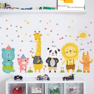 Decal dán tường Các con thú ngộ nghĩnh