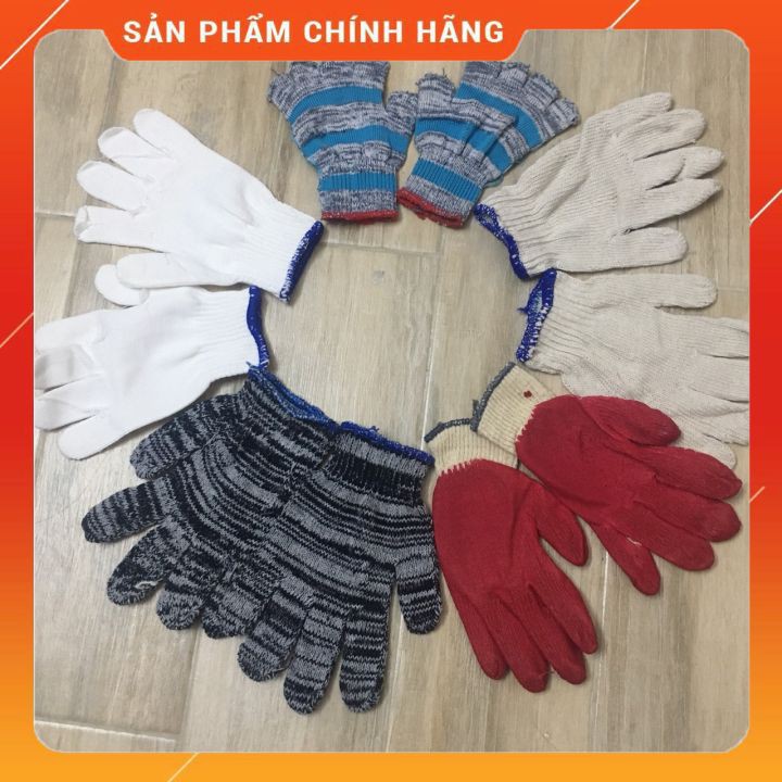 Combo bao tay, găng tay sợi làm vườn các loạị tiện ích, sửa chữa ô tô, làm vườn, làm việc nhà, găng tay bảo hộ lao động