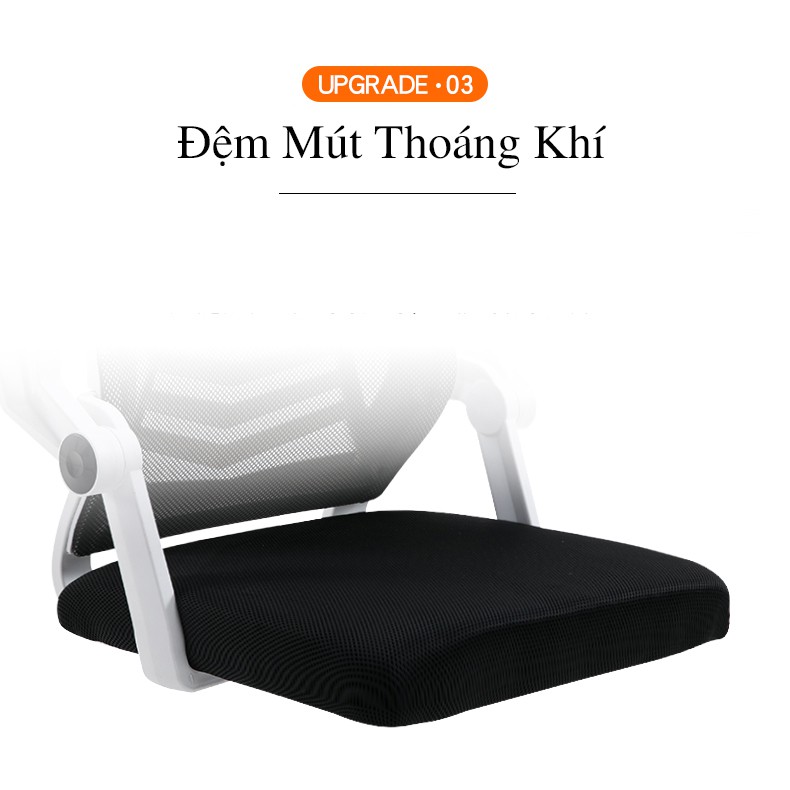 Ghế Văn Phòng, Ghế Công Thái Học, Ghế Làm Việc Xoay 360° - Tựa Đầu 3D, Tay Vịn Thông Minh, Có Trợ Lực Vùng Eo Thắt Lưng.