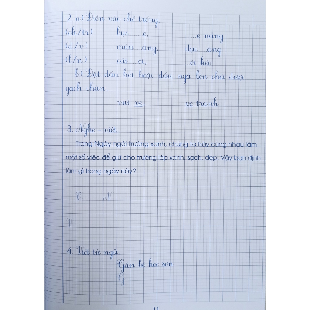 Sách - Vở chính tả lớp 1 (Chương trình giáo dục phổ thông 2018)