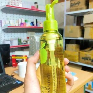 Tinh dầu tẩy trang táo xanh innisfree apple seed cleasing oil
