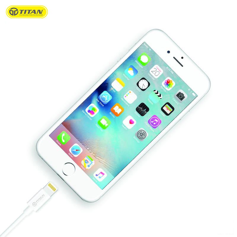 Cáp sạc nhanh iphone, Dây sạc IP 6/7/8/X 11/11 pro max 12/12pro max - Titan - Chính hãng - BH 12 tháng