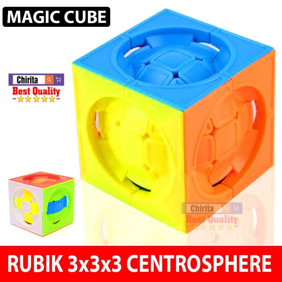 Rubik 3x3x3 CENTROPHERE Stickerless - Rubik Biến Thể Magic Cube Cao Cấp