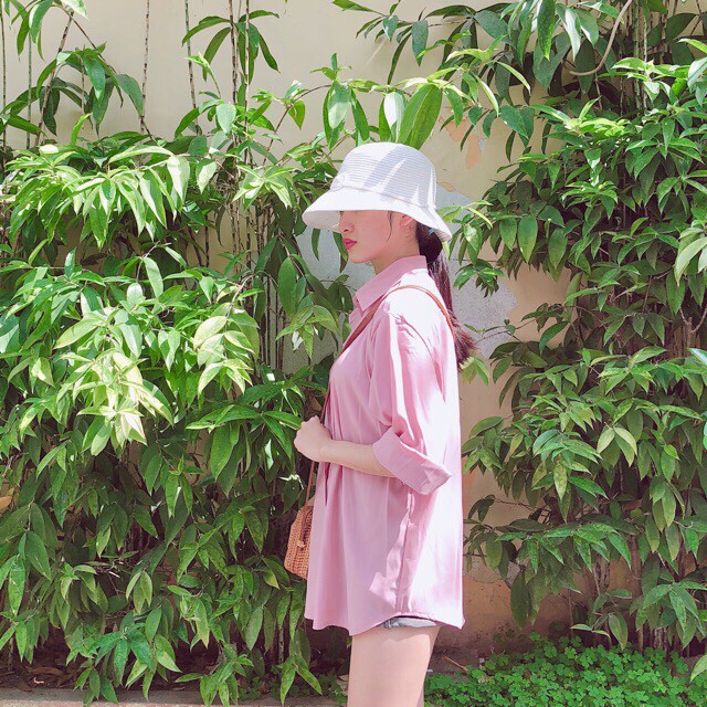 [Có Size Ngực &lt; 118cm] Áo Sơ Mi Nữ - Form Áo Giấu Quần