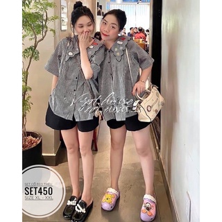 [ CHUBBY BIGSIZE ] Set Áo BBD cổ bèo từ 55-90kg